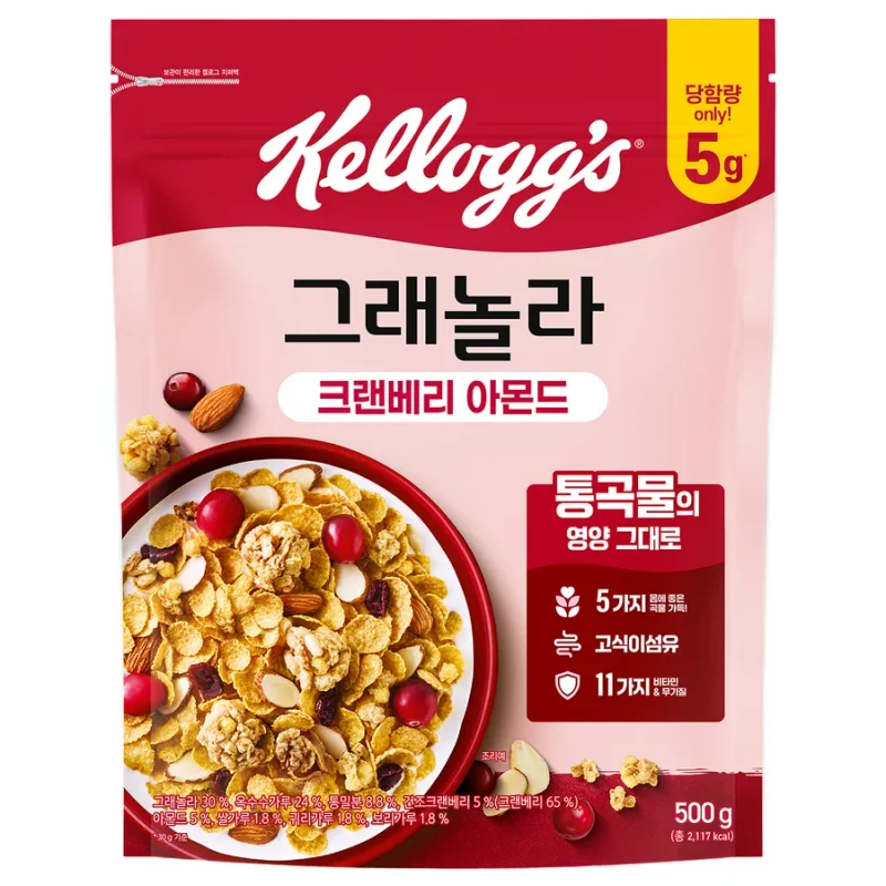 크랜베리 아몬드 그래놀라 500g
